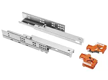 Направляющие скрытого монтажа MODERN SLIDE L-350 полного выдвижения с выталкивателем, плита 16-19 мм — купить оптом и в розницу в интернет магазине GTV-Meridian.